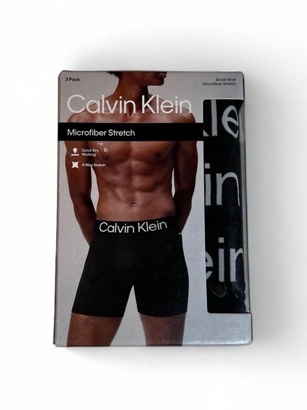 NWT/NIB Calvin Klein Microfiber Stretch Men’s Boxer Briefs 3 Pack Size Small